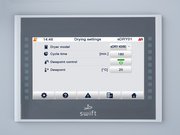 sDRY 40/80 con sDRYBIN S 15-250: Touch-screen centralizzato