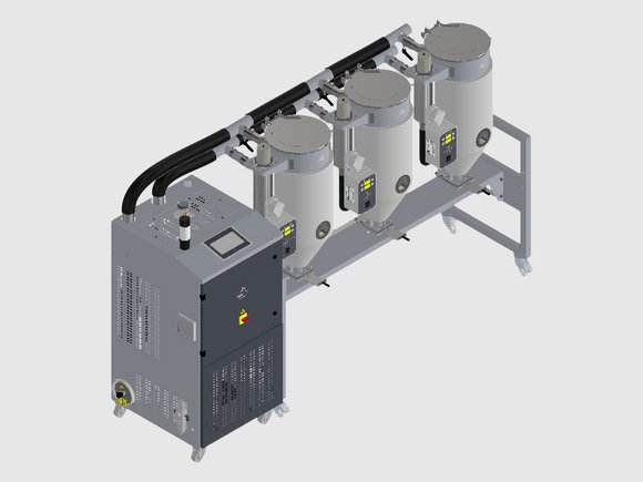 sDRY 40/80 con sDRYBIN S 15-250: Opzioni di montaggio flessibili