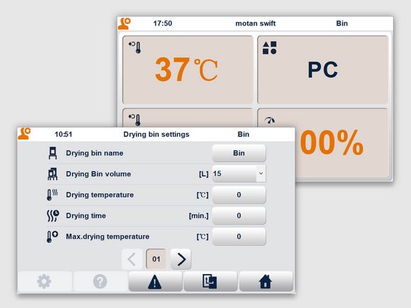 sDRYBIN A 15-2400: Ecrã tátil a cores inteligente