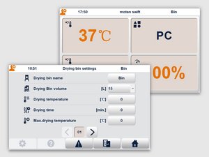 sDRYBIN A 15-2400: Ecrã tátil a cores inteligente