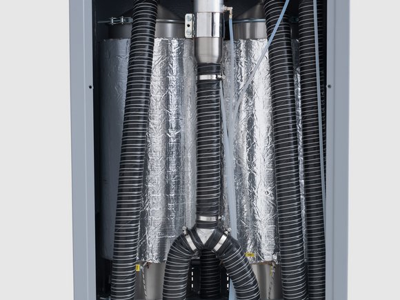 sDRY 40/80 con sDRYBIN S 15-250: Rigenerazione intelligente